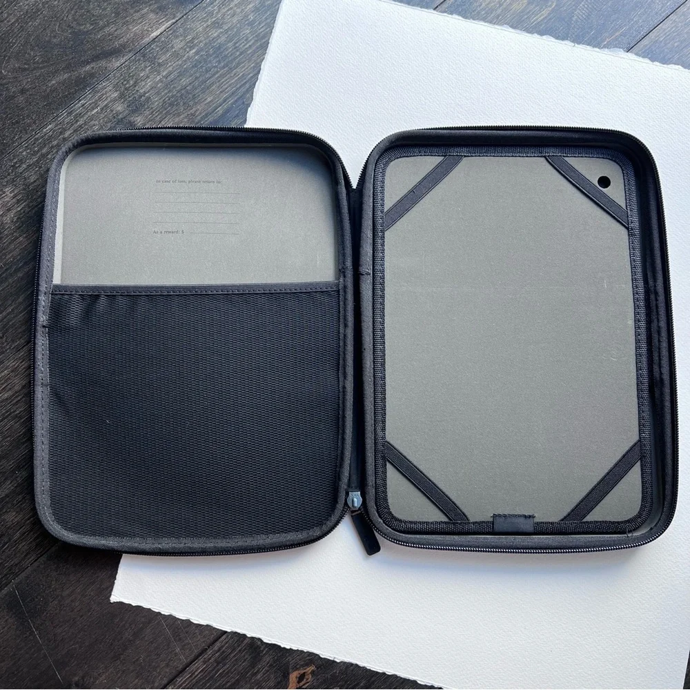 Moleskine Black Tablet Cover with Zip Closure // VINTAGE